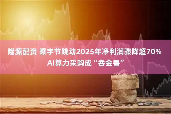隆源配资 曝字节跳动2025年净利润骤降超70% AI算力采购成“吞金兽”